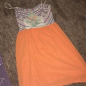 Orange summer dress